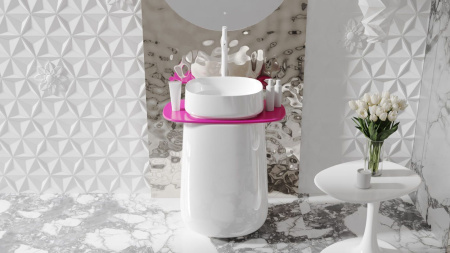 Раковина напольная Salini ORIENTE TOTEM, белый, 1303101M