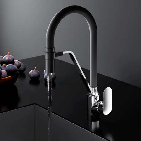 F8007802 Like, Смеситель для кухни AM.PM с каналом для питьевой воды и гибким изливом, хром