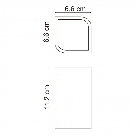 Стакан для зубных щеток WasserKRAFT Elba K-2728