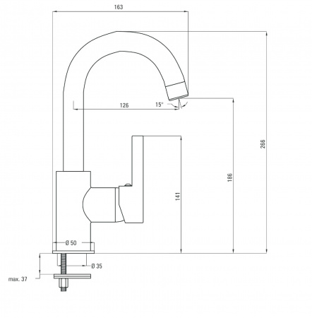 Смеситель для мойки Deante Floks BCF 024M