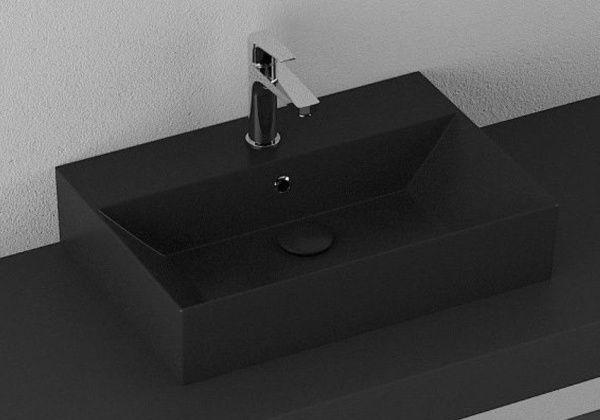 Раковина ISVEA SistemaZ Frame накладная 600*420*132 1 цвет черный матовый 10SF50060SV-2N