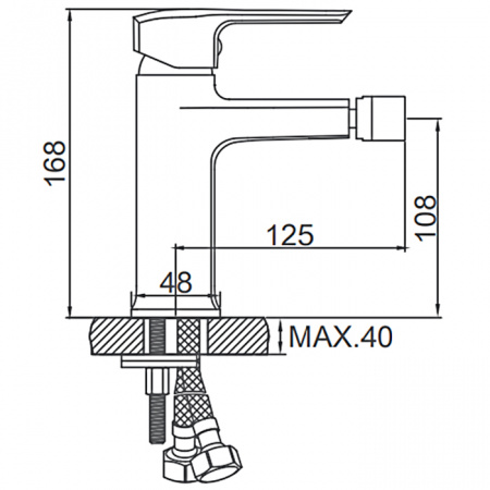 Смеситель для биде Ledeme H58 L5058