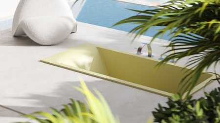 Ванна встраиваемая Salini CASCATA KIT 170x70 покраска по RAL полностью, S-Sense, глянцевый 104813GF