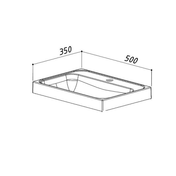 Умывальник Бостон 500 Белый