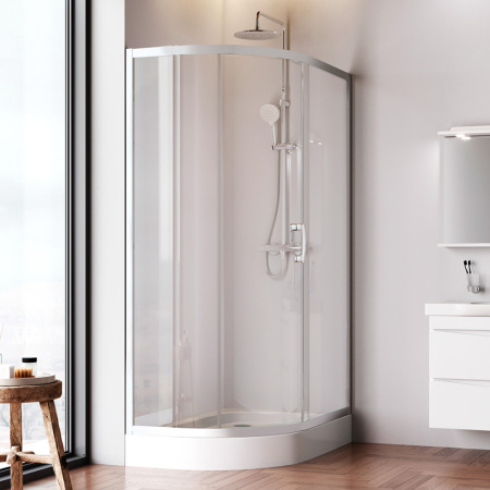 W83UG-302U120MT Like Solo Slide 120 Душевое ограждение AM.PM Like 120x80, стекло прозрачное