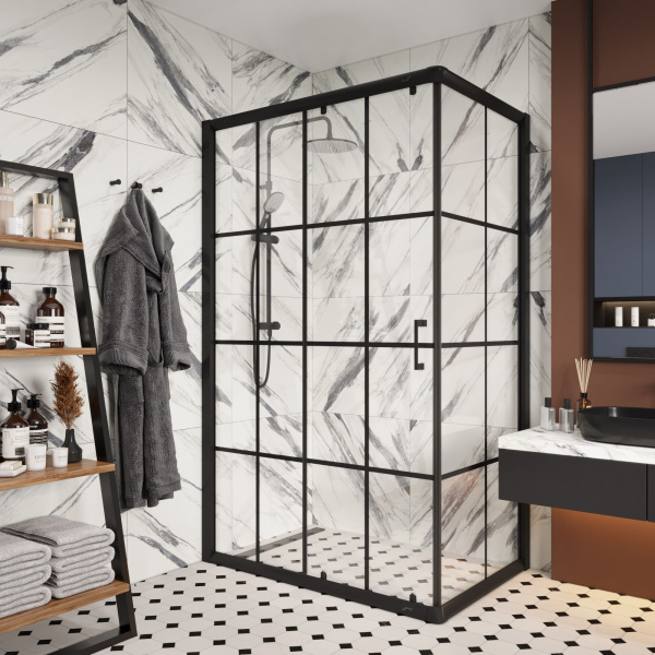 Ограждение MUZA120 N душевое Ceruttispa без поддона (80x120x195)