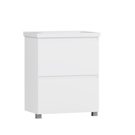 Тумба под умывальник Belux Киото напольная 70, Белый глянцевый