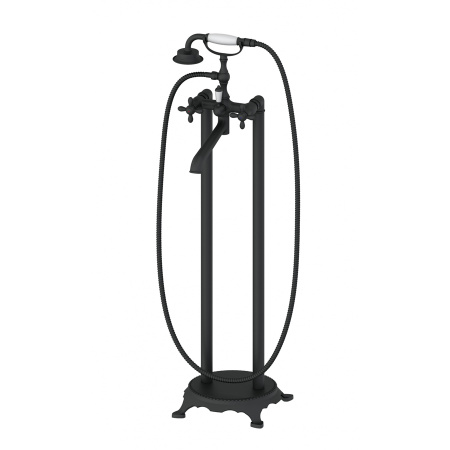 Смеситель для ванны напольного монтажа WONZON & WOGHAND, Черный матовый (WW-88649020-MB)