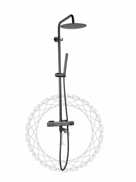 Душевая система FILARETE FL2050 с термостатом (Графит)