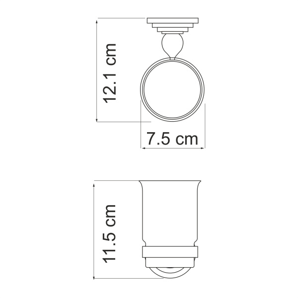 Подстаканник WasserKRAFT Ammer K-7028