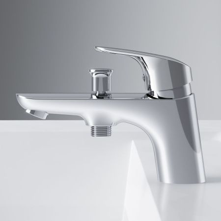 Смеситель для ванны и душа AM.PM Like F8010232 для установки на борт ванны