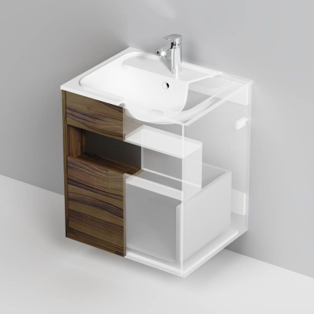 M8FFUX0601OF Func База под раковину AM.PM, 1 ящик (pull-out), 60 см, цвет дерево текстурир-ое