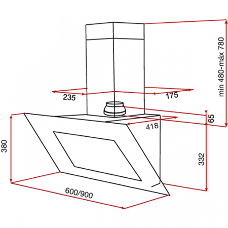 Кухонная вытяжка TEKA DVT 980 W