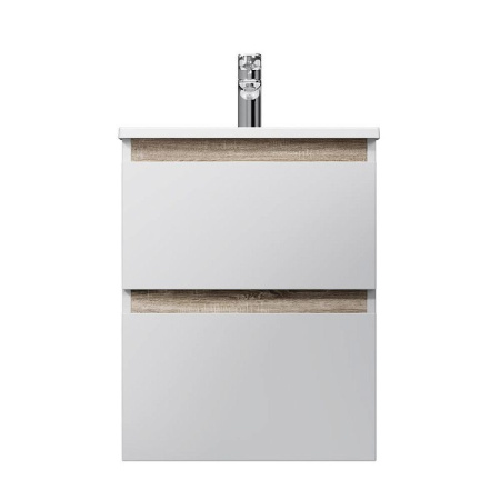 M85AFHX0502WG X-Joy База под раковину AM.PM, подвесная, 50 см, 2 ящика, белый глянец