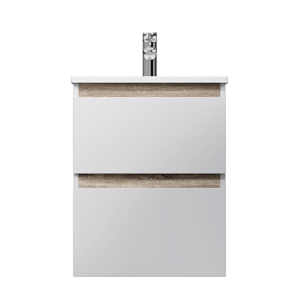 M85AFHX0502WG X-Joy База под раковину AM.PM, подвесная, 50 см, 2 ящика, белый глянец