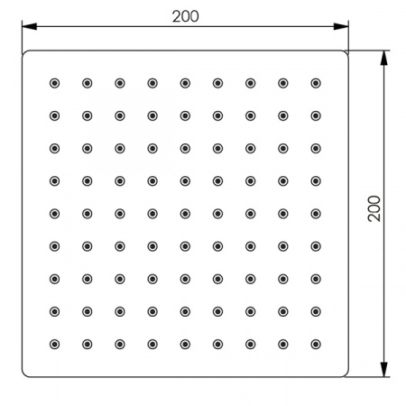 Верхний душ Teka CUADRO 7900657