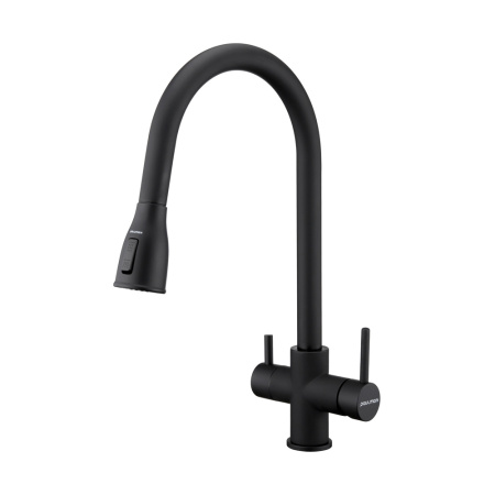 Смеситель для кухни Paulmark LANGE La214212-401, антрацит