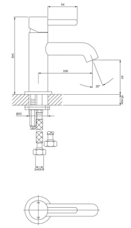 Смеситель для раковины OMNIRES Y Y1210NNI