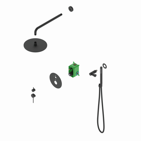 Встраиваемая душевая система TIMO Saona SX-2369/03SM, черный