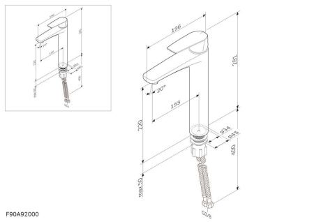 Смеситель для раковины AM.PM Gem F90A92000