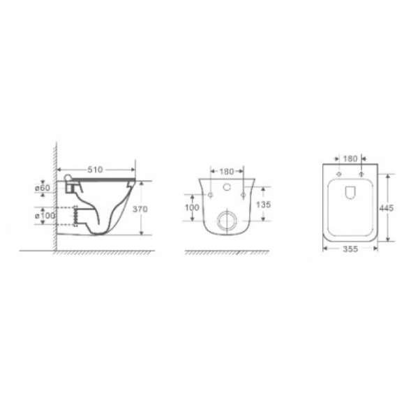 Унитаз с инсталляцией WeltWasser MARBERG 507 + ROTBACH 004 GL-WT + MAR 507 RD