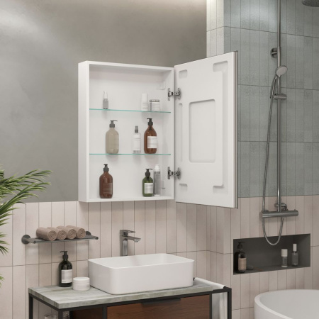 Зеркало-шкаф Reflexion Cube LED 500х800 RF2218CB