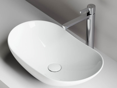 Умывальник чаша накладная овальная  Ceramicanova Element 620*360*145мм, Белый, CN6015