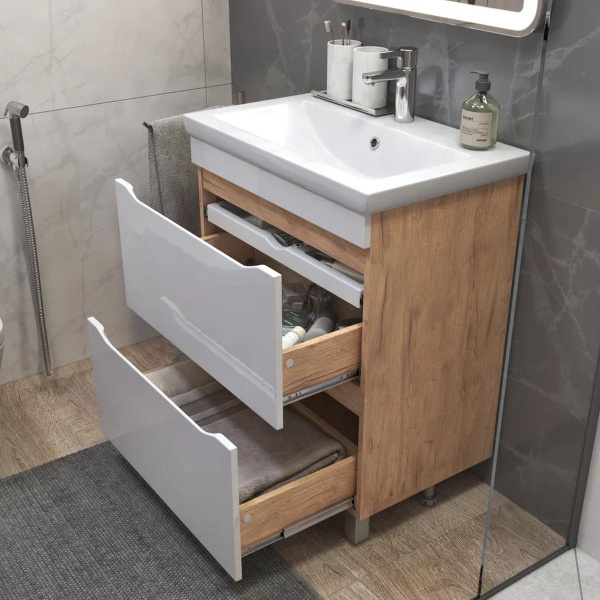 Тумба под раковину напольная VIGO Grani 202 дуб золотой, 70 см