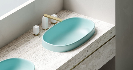 Раковина полувстраиваемая Salini GRECA покраска по RAL полностью, 1803201MF