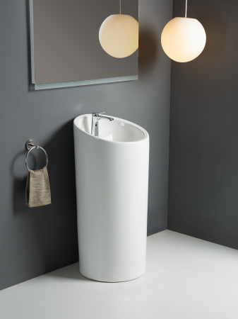 Раковина напольная WeltWasser WW LEERBACH 4546 GL-WT