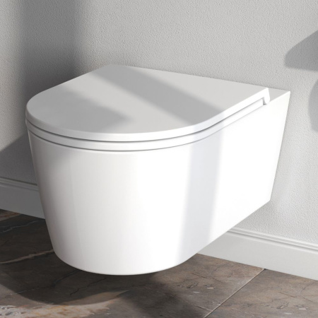 IS90138.8F1701 Инсталляция с клавишей PrimeFit L, мат.черный, с подвесным унитазом Func 54 FlashClean с сиденьем м/л