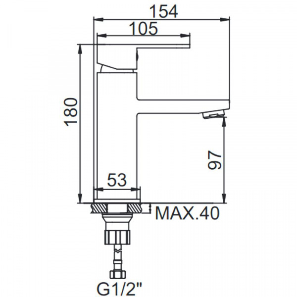 Смеситель для умывальника Ledeme H716 L71016