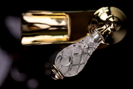 Смеситель для раковины Boheme Crystal 281-CRST Золото