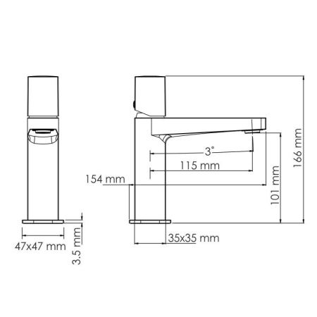 Смеситель для раковины Wasserkraft Nuthe 9103