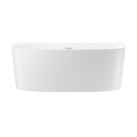 Акриловая ванна в наборе 4 в 1: пристенная ванна, ножки, экран, слив-перелив Wellsee Belle Spa 2.0 235801001