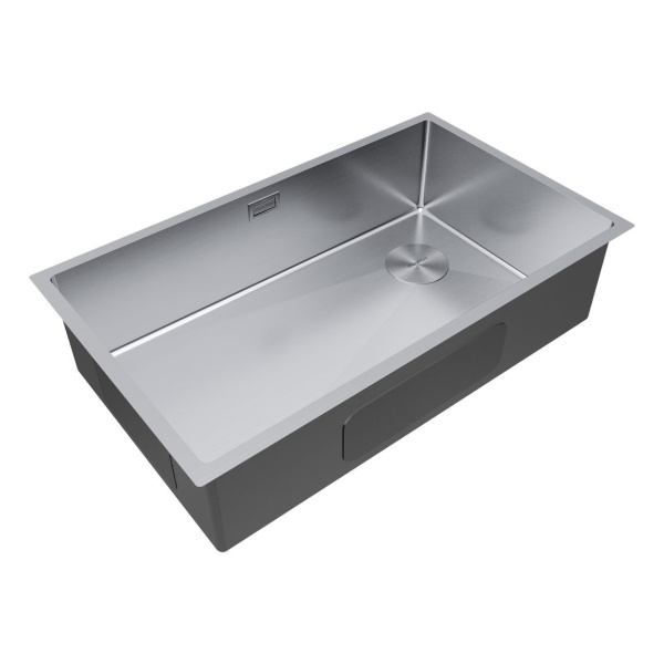 Мойка Paulmark NEXT-SKEW 74 UNI PM887444-BS 440х740х200 мм, нержавеющая сталь, нержавеющая сталь