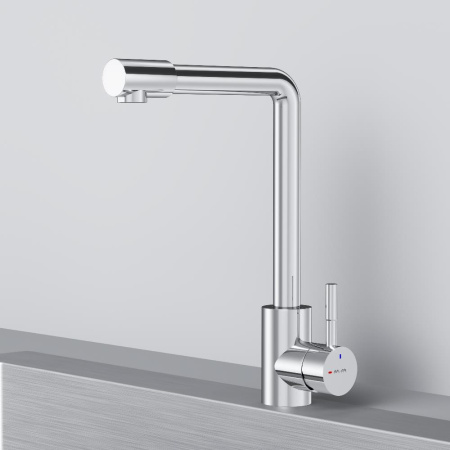 F85B05000 X-Joy S, Смеситель для кухни AM.PM с L-изливом, хром