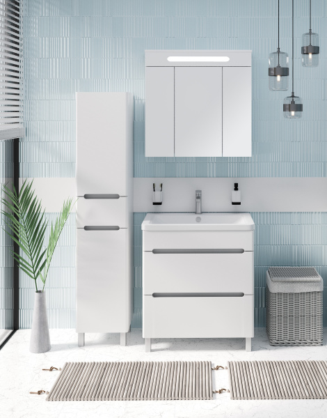 Тумба под раковину Runo напольная 2 ящика (под умывальник Omega 75) Парма 75 (00000001141)