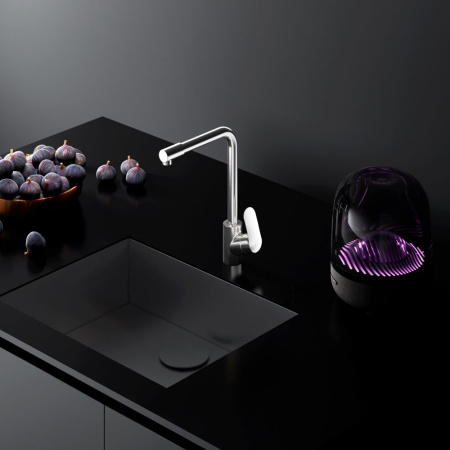 F8005711 Like, Смеситель для кухни AM.PM с каналом для питьевой воды, L-излив, сатин