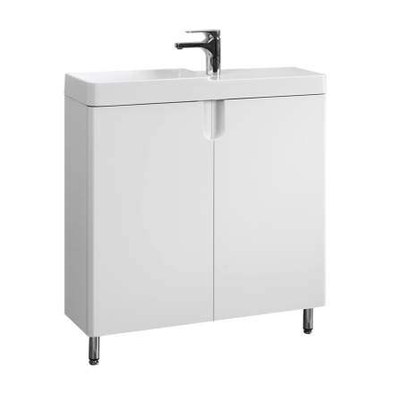Тумба под умывальник Belux Даллас напольная 80, белый глянцевый