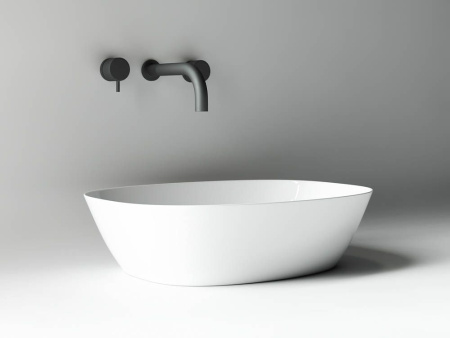 Умывальник чаша накладная овальная Ceramicanova Element 500*380*140мм, Белый, CN5005
