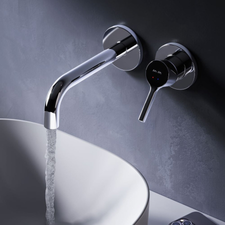 F85B72600 X-Joy S Смеситель для умывальника AM.PM монтируемый в стену, хром