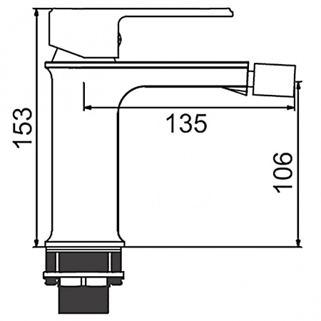 Смеситель для биде Gerhans K15022