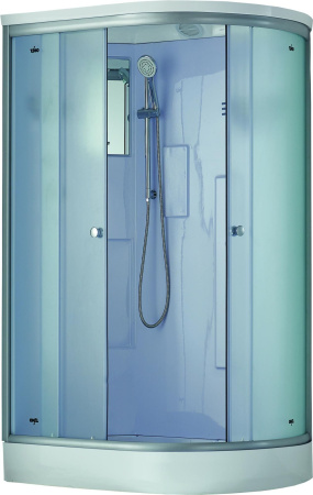 Душевая кабина Timo Standart Т-5502 L  120*85*220, хромотерапия, турецкая баня хамам, стульчик прозрачный