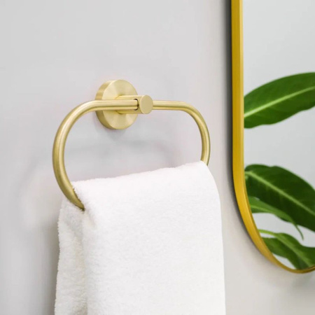 Зеркало с подсветкой LED Fixsen FX-3080G овальное 40х80 см, золотой сатин