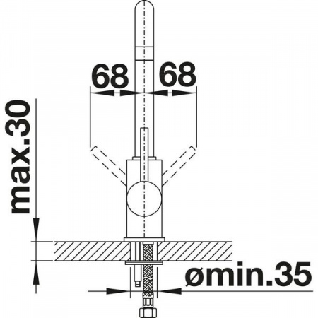 Смеситель для мойки Blanco Mili 525127