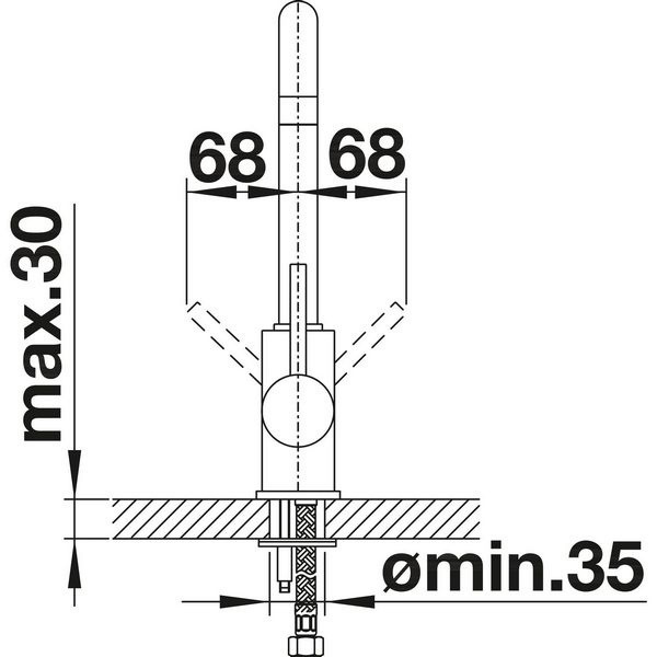 Смеситель для мойки Blanco Mili 524212