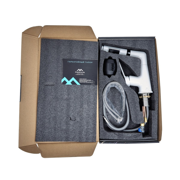 Смеситель для раковины FASHUN A4018-8, белый