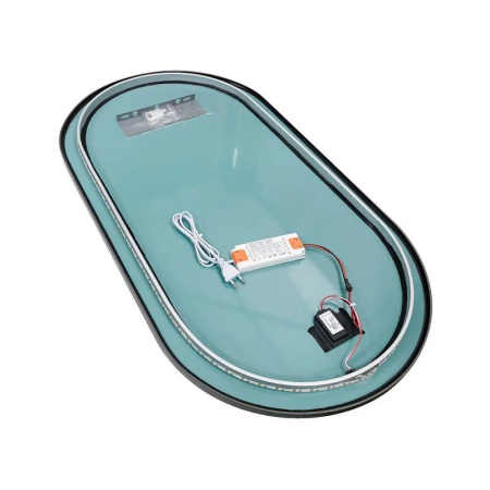 Зеркало с подсветкой LED Fixsen FX-3080G овальное 40х80 см, золотой сатин