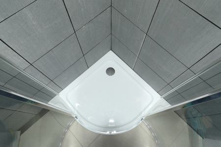 Душевой уголок Roxen Doha 55080-90 (90х90) стекла прозрачные/профиль хром